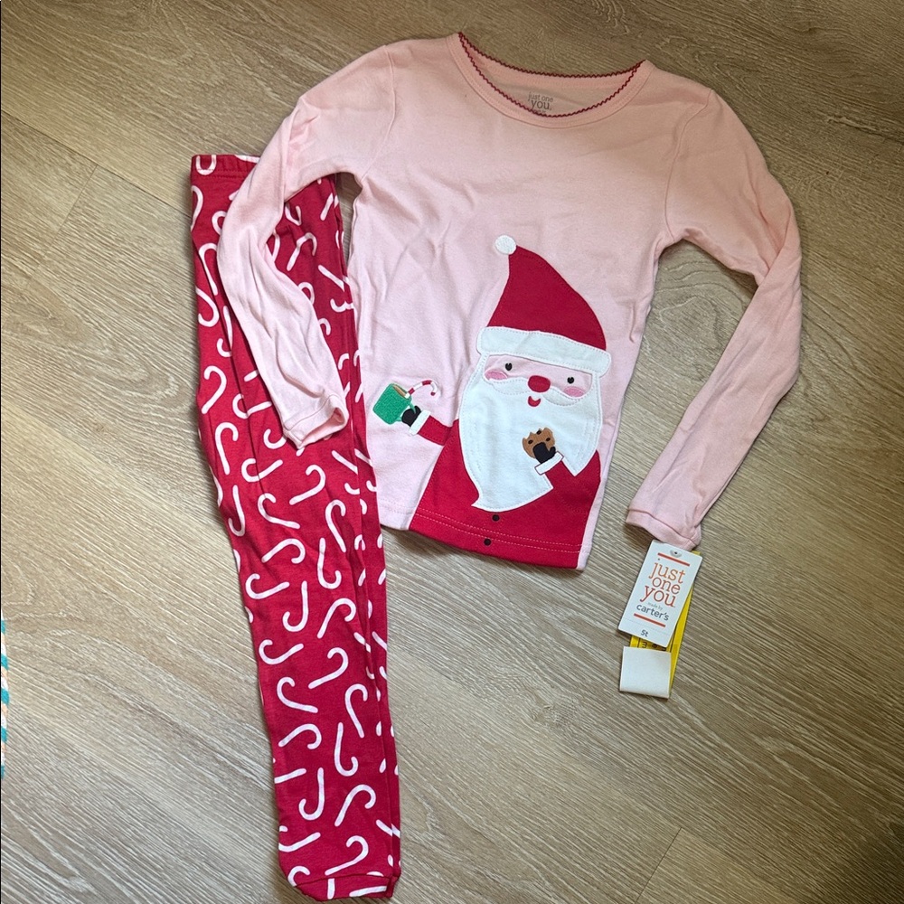 Toddler Santa & Candy Cane Pajamas